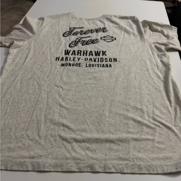 Harley-Davidson Grey T-Shirt with Red Logo Monroe, LA size large - Picture 7 of 7